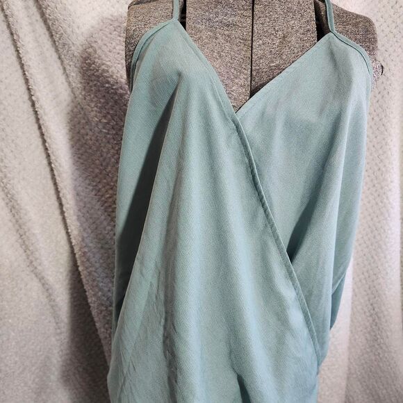 pappermoon Tops - Paper-moon Women's Blue and Green Crop-top